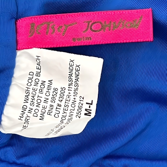 Betsey Johnson Vibrant Blue Swim Coverup - Picture 8 of 8